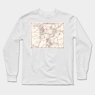 Vintage Cambrian Railways Map Long Sleeve T-Shirt